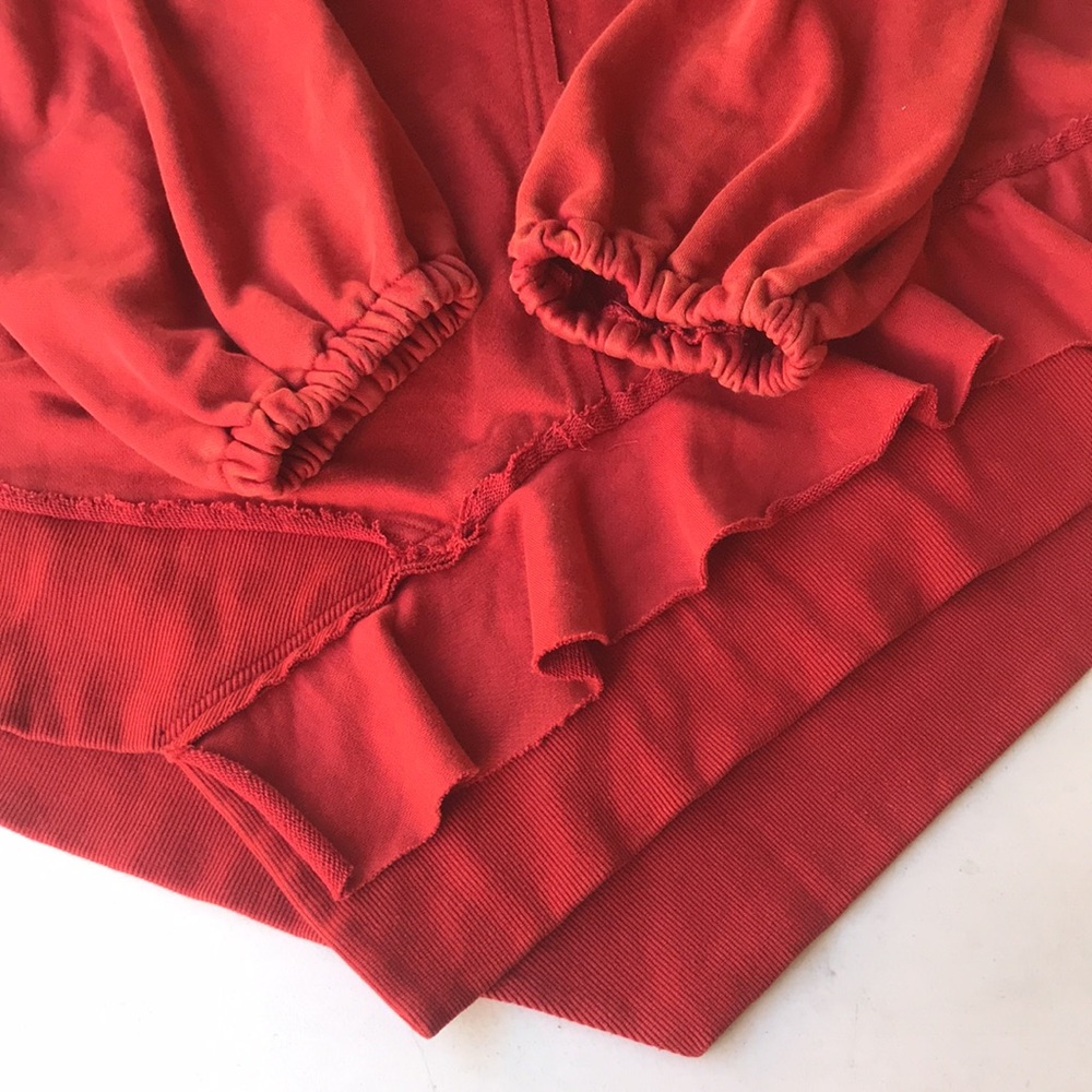 POL Rust Hoodie with White Accents - Picture 13 of 15